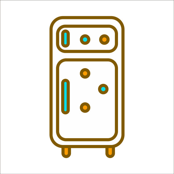 圆形磁铁冰箱图片下载