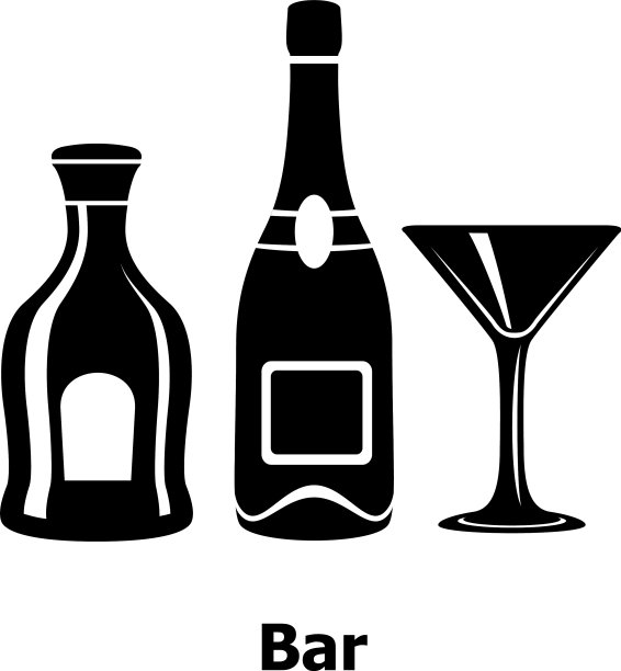 图标栏简单的黑色风格图片下载