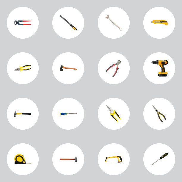 逼真的电动螺丝刀文具刀图片下载