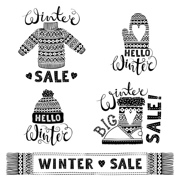 集绘图针织、毛料服装及鞋类图片下载