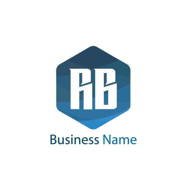 字母RB Logo模板设计图片下载