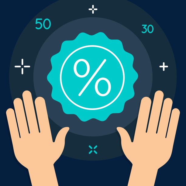 购物或金融类平坦简约风格图片下载