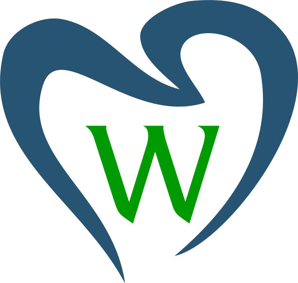 健康牙科护理字母w图片下载