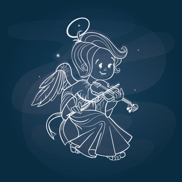 可爱快乐微笑圣诞巴布天使玩图片下载