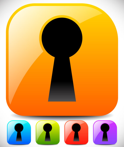 用于保密隐私概念的钥匙孔图形图片下载