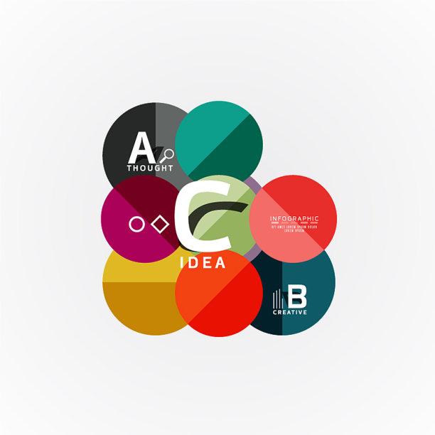 抽象几何选项信息图形横幅ab图片下载