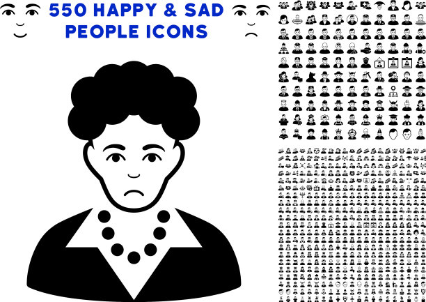 黑发女子图标与奖金图片下载