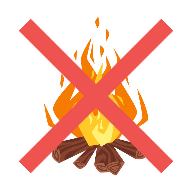 禁止建造火标志图片下载