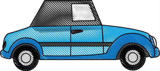 婚礼车敞篷车旧式时尚风格图片下载