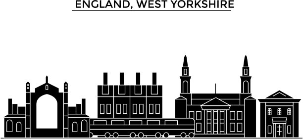 英格兰西约克郡建筑城市图片下载