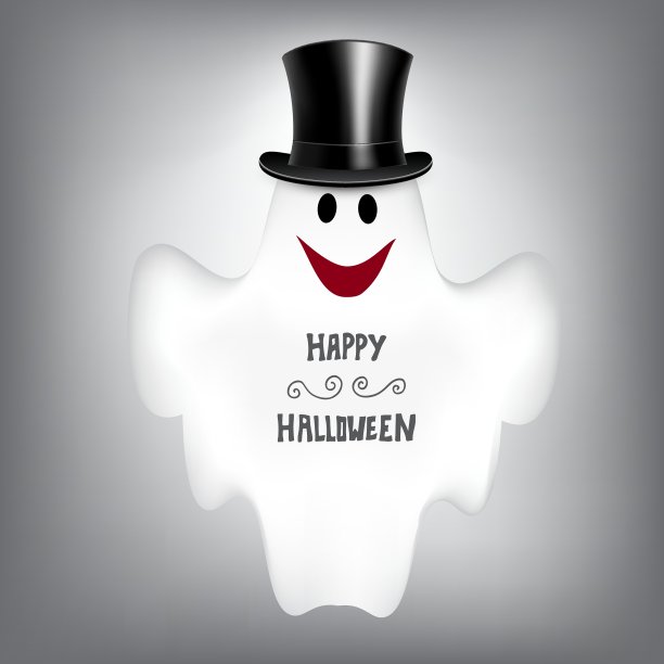 万圣节背景与幽灵图片下载