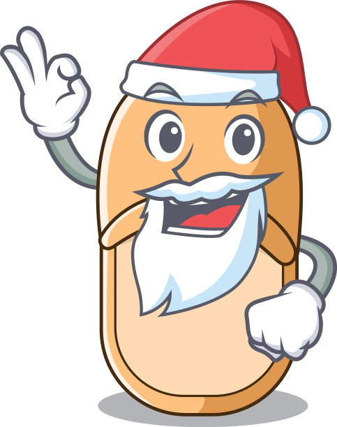 圣诞老人休闲家居拖鞋吉祥物风格图片下载