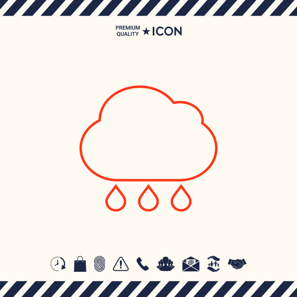 云雨线条图标图片下载