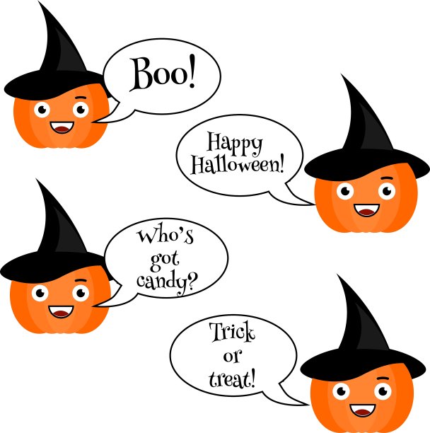 可爱的万圣节南瓜表情集图片下载