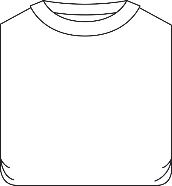 单色剪影男子t恤折叠图片下载