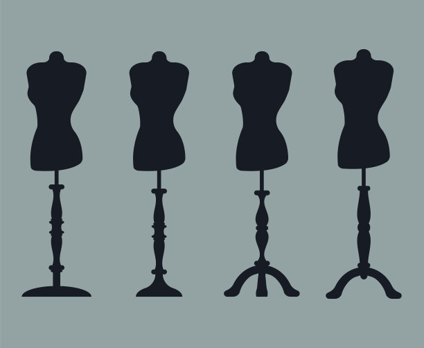 一套4个轮廓的人体模型雕刻腿图片下载