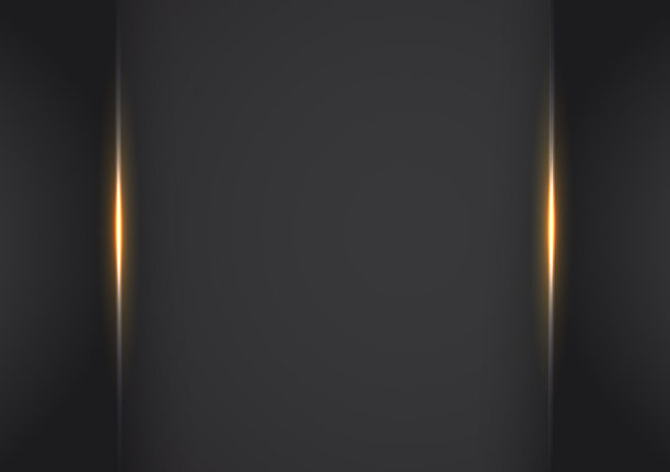 抽象金属橙黑框架布局图片下载