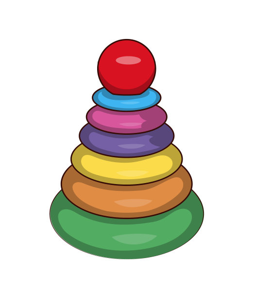 圆锥游戏和玩具套装图片下载