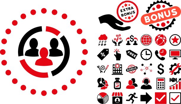 带有奖励的平面图标图片下载