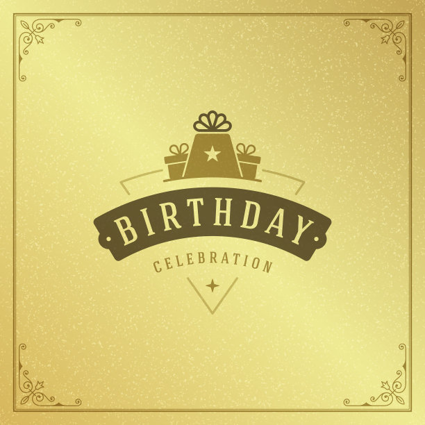 生日快乐排版贺卡图片下载