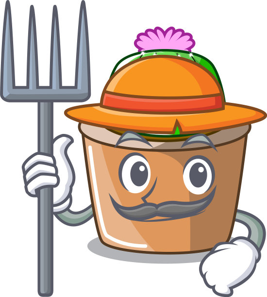 农民人物卡通明星仙人掌花图片下载