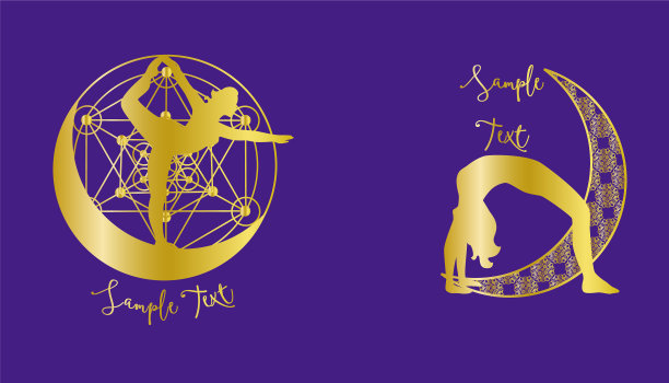 月亮瑜伽图片下载