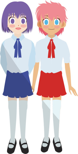 动漫女孩设计图片下载