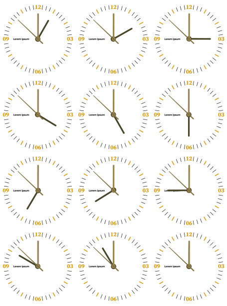 一套机械钟图片下载