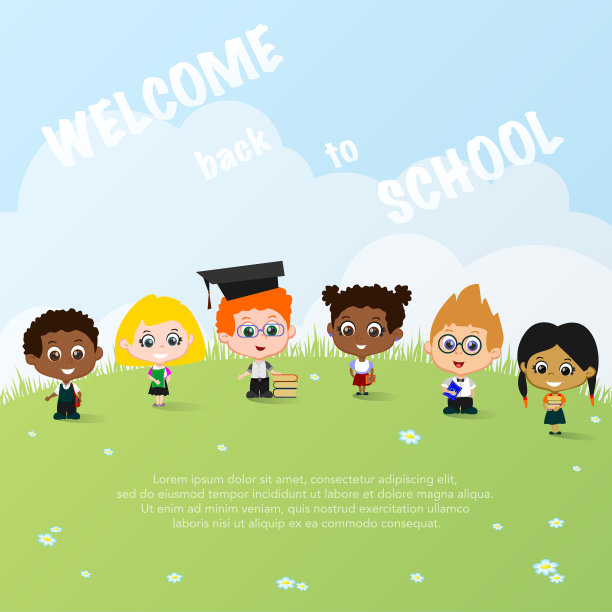 返回学校背景图片下载