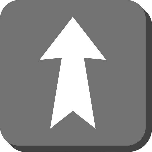 向上箭头圆形方块图标图片下载