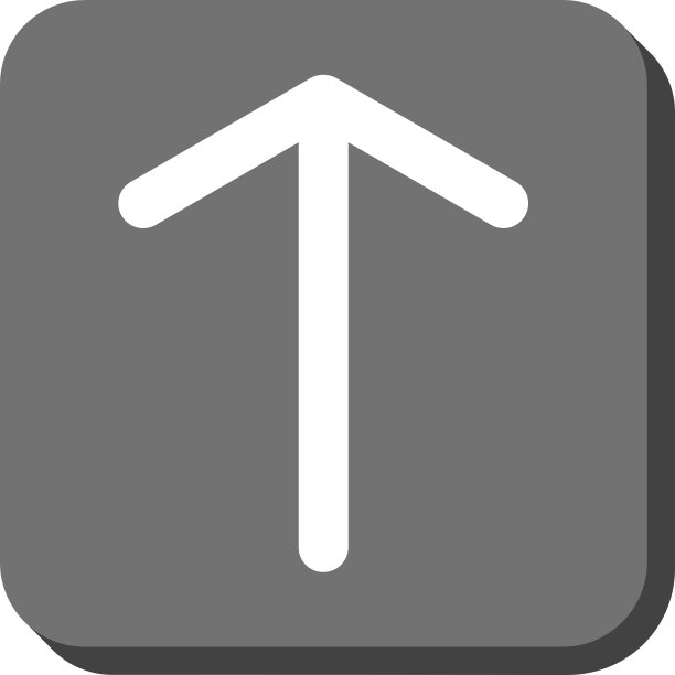 向上箭头圆形方块图标图片下载