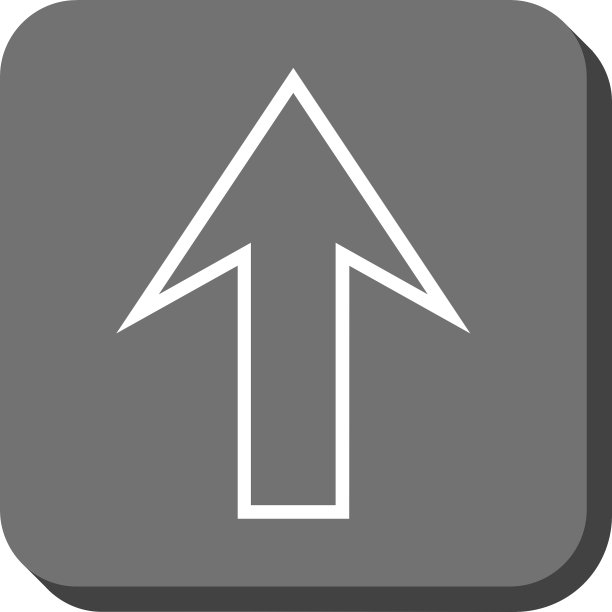 向上箭头圆形方块图标图片下载