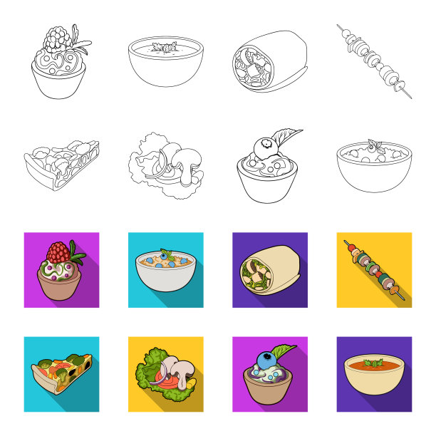 一片素食披萨，配上番茄生菜图片下载