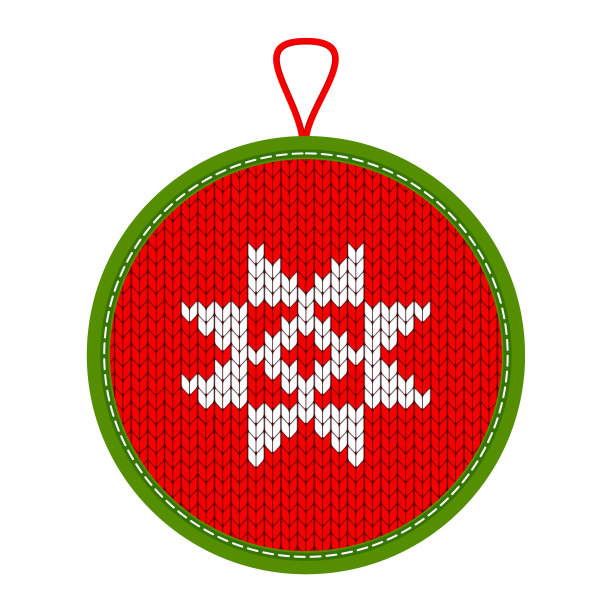 针织圣诞装饰星图片下载