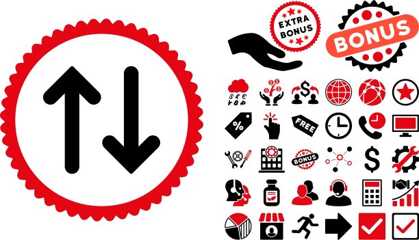 翻页扁平风格图标，含赠品图片下载