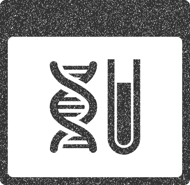 DNA分析日历页颗粒纹理图标图片下载