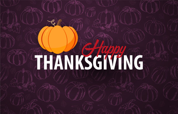 秋天的背景与南瓜感恩节图片下载