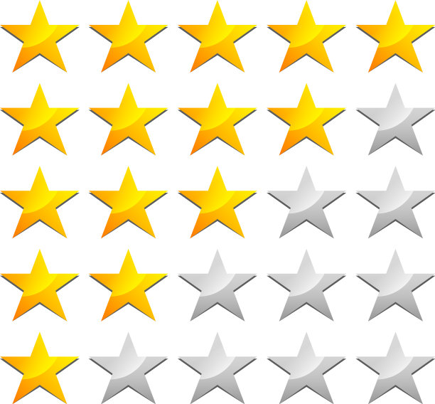 时尚星级评定模板图片下载
