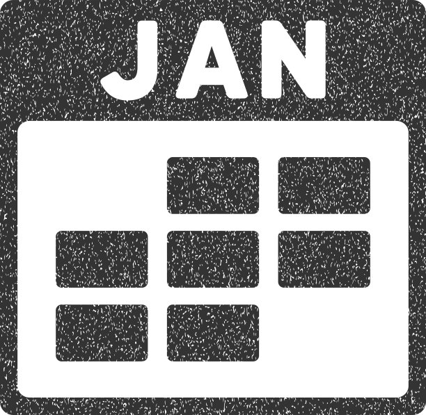 1月日历网格纹理图标图片下载