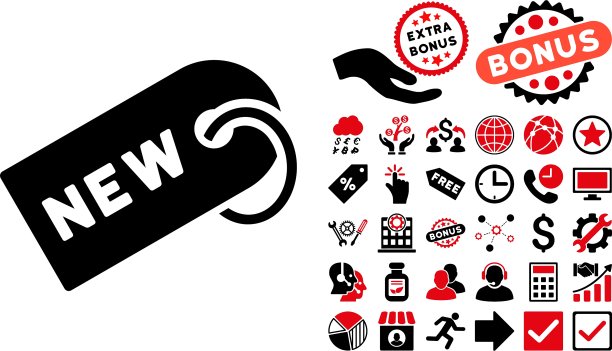 带奖励的新标签扁平图标图片下载