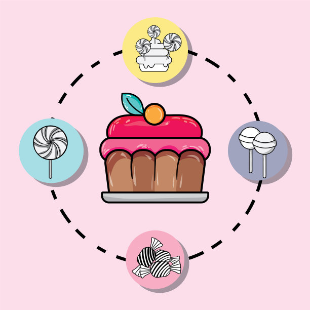 集糖果美味的质地图片下载