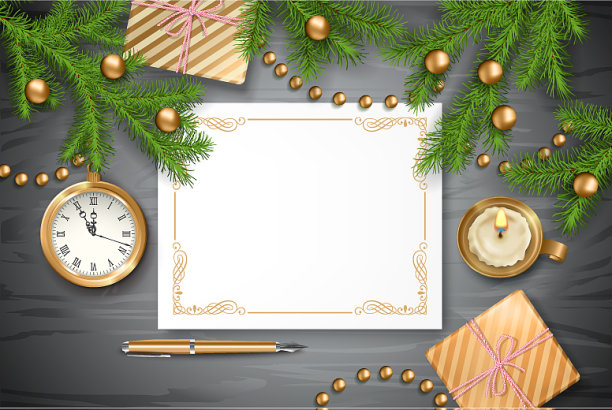 圣诞俯视图背景图片下载