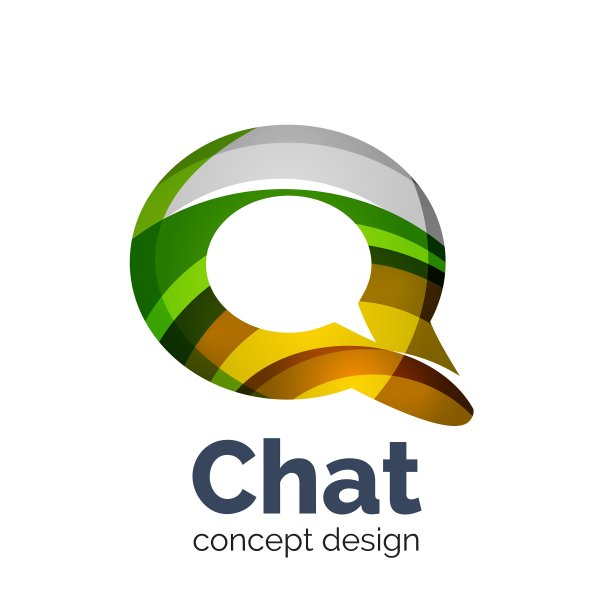 企业标识模板-聊天云图片下载