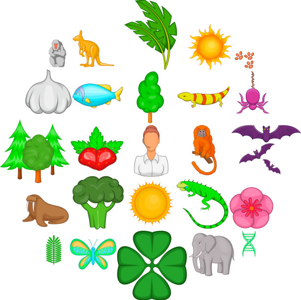 本能图标设置卡通风格图片下载