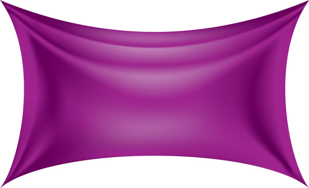在白色的背景上挥舞着紫色的旗帜图片下载