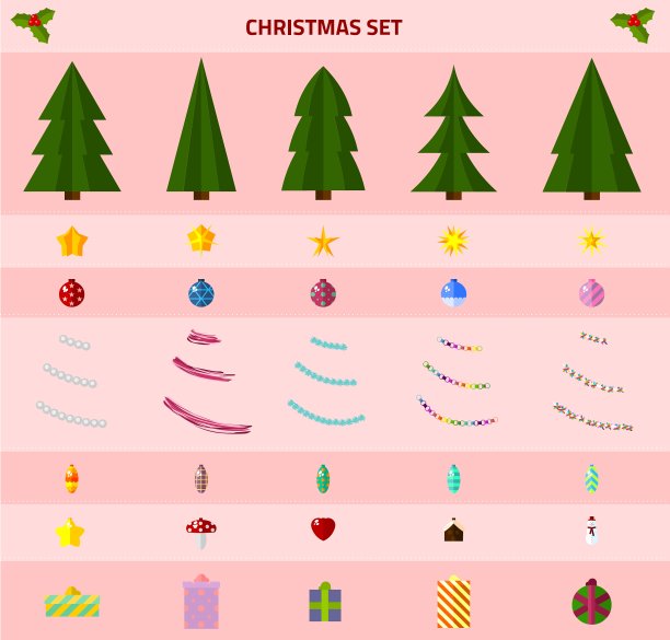 圣诞节设置图片下载