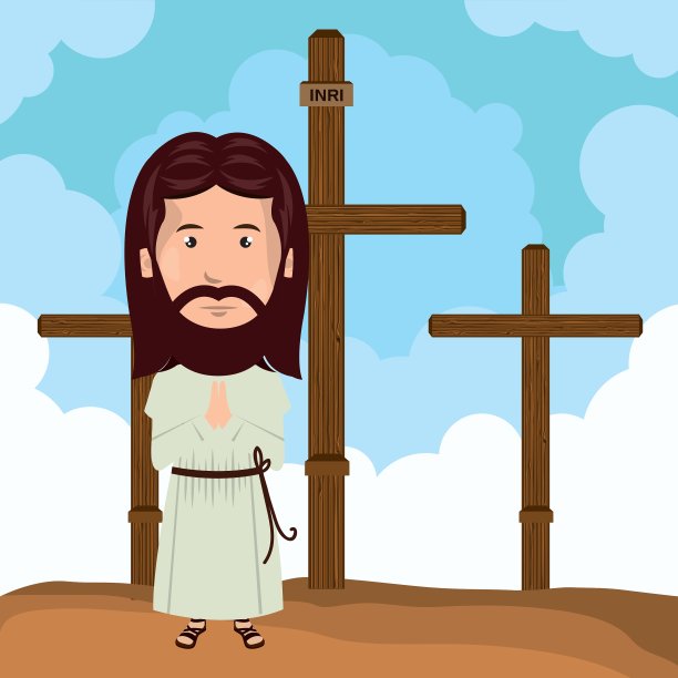 耶稣基督骷髅山设计图片下载