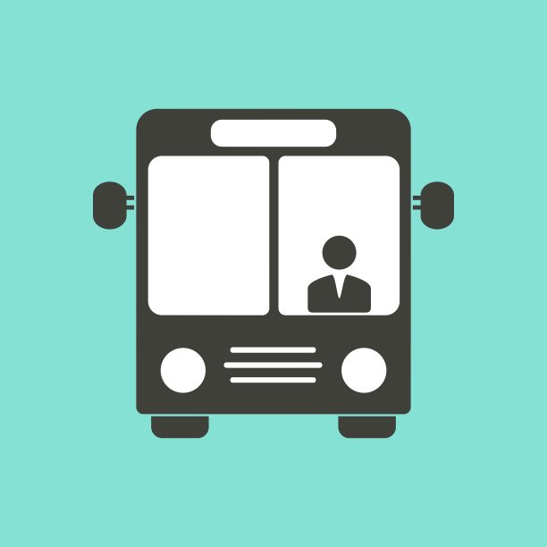 公共汽车图标图片下载