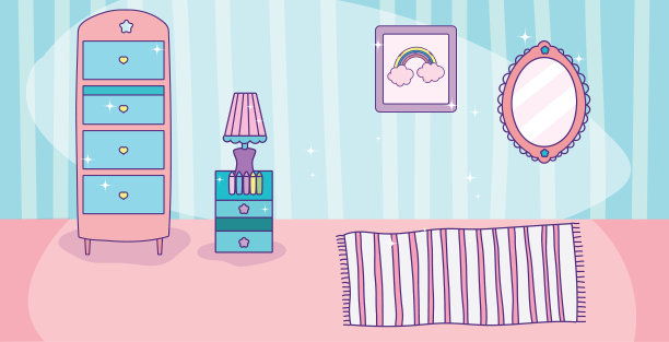 空间房间家具镜子灯桌子图片图片下载