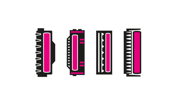 不同的激光墨盒图标集图片下载